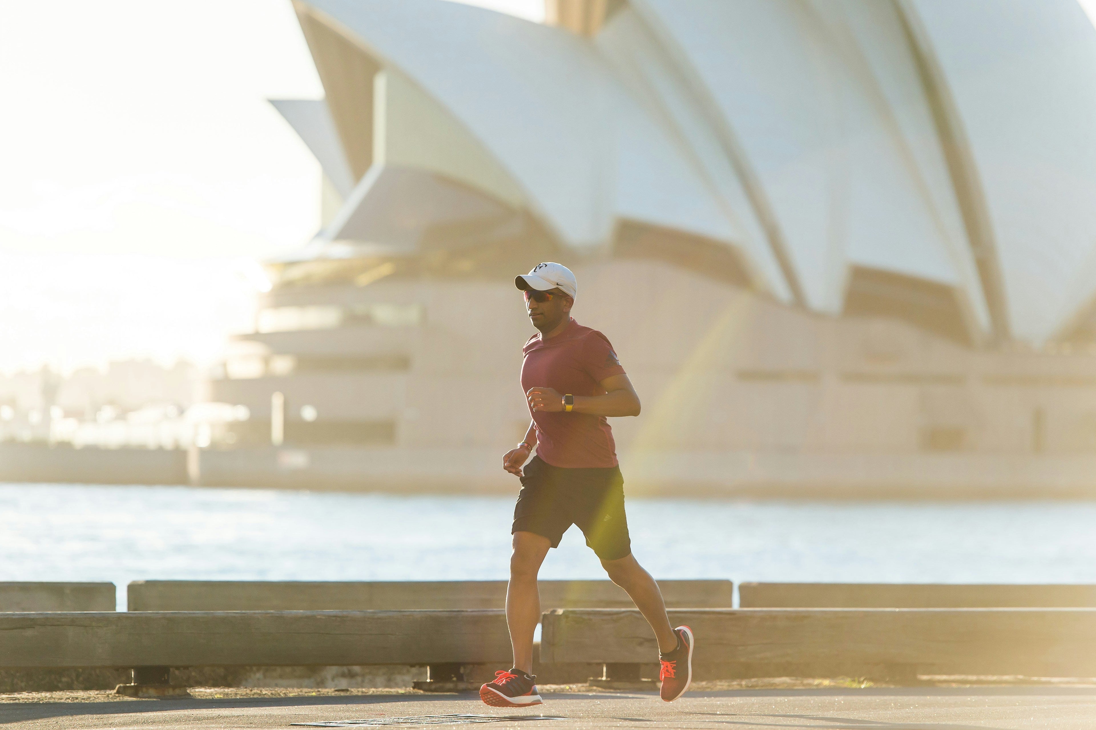 Athlete running after pain and sleep recovery