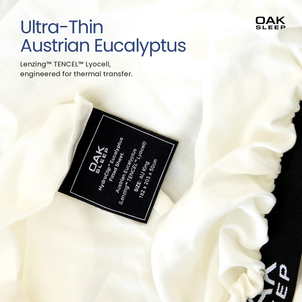 HydroClip™ Eucalyptus Fitted Sheet & Waterproof Mattress Protector
