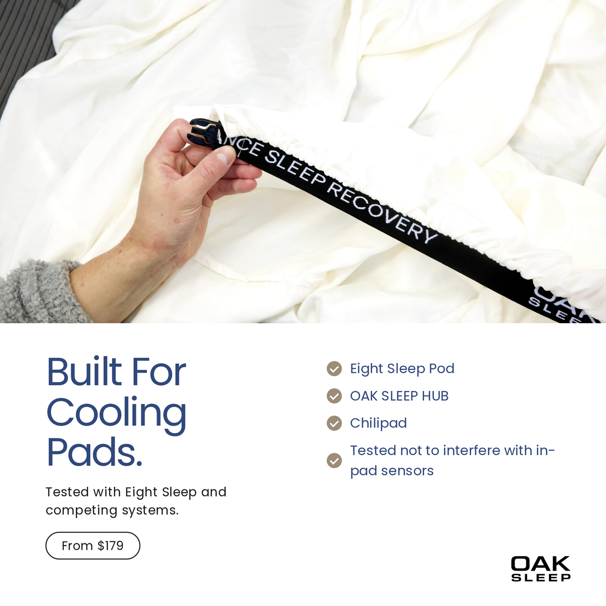 HydroClip™ Eucalyptus Fitted Sheet & Waterproof Mattress Protector